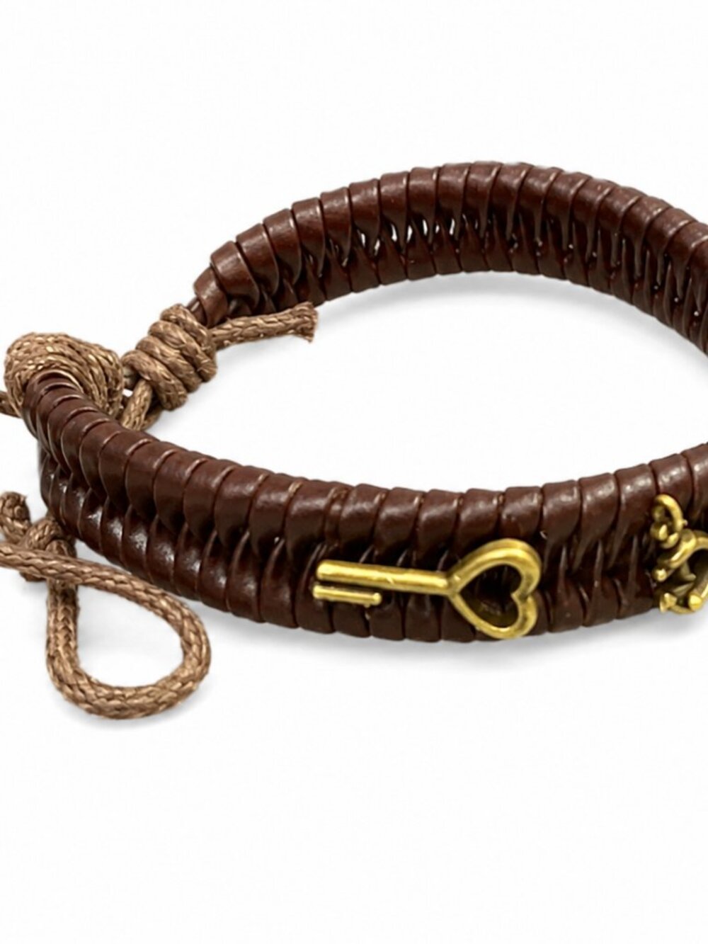 Handmade Leather Bracelet Adjustable Boho Nature Artisan Jewelry Canada NWT